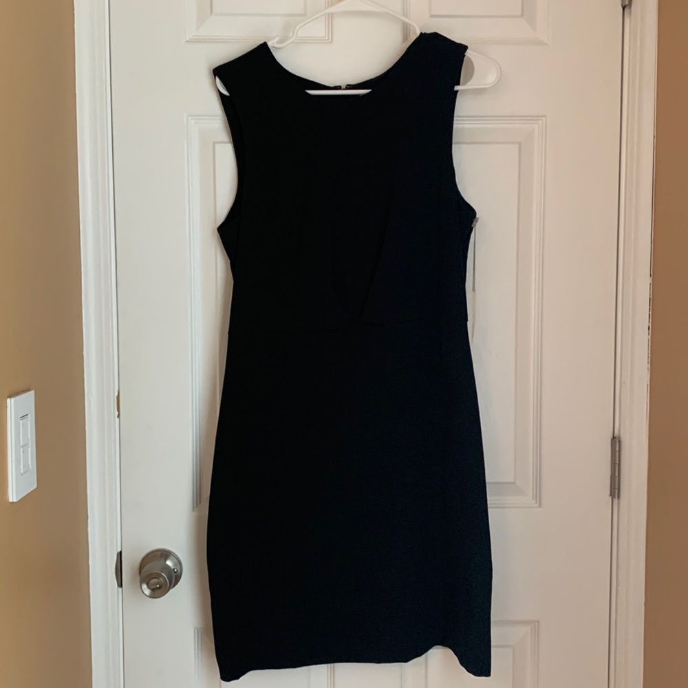 Black shift dress